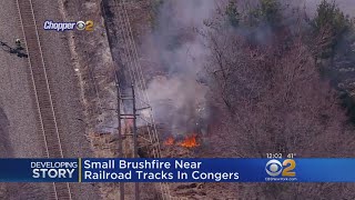 Chopper2 Over Brush Fire In Congers,N.Y.