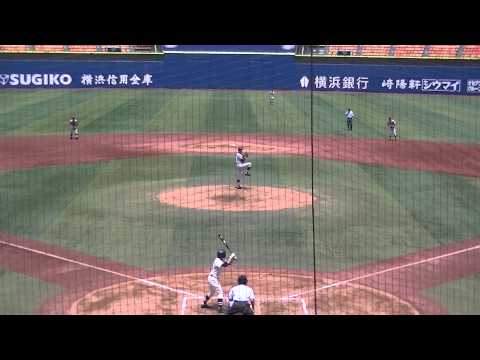 【横浜高校 春日井静斗】神奈川県夏季大会2回戦vs厚木西 髙橋弘祐 第1打席