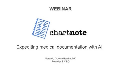 Chartnote Webinar - AI Scribe demo & more
