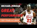 Michael Jordan 1991 NBA Finals Great Performance