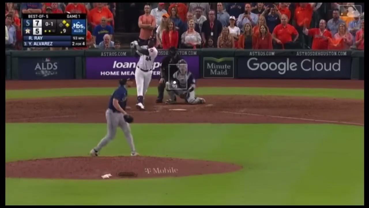 Mariners broadcast of Yordan Alvarez homer in YouTube