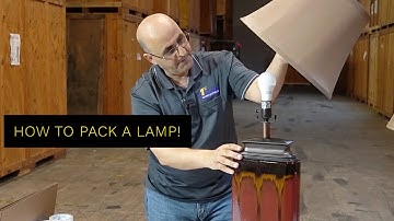 How to pack table lamps moving/shipping (Moving tips)