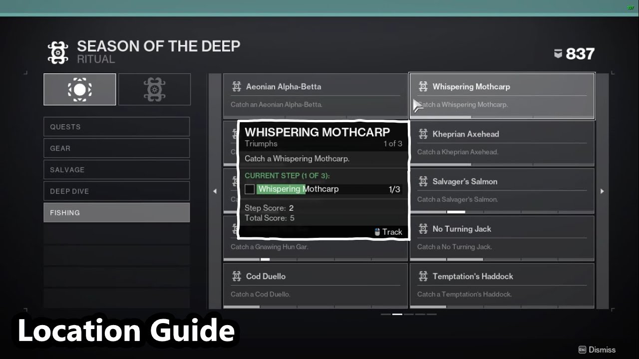 Whispering Mothcarp Totem Location (Possible Exotic Quest Step #1) | Lightfall | Destiny 2