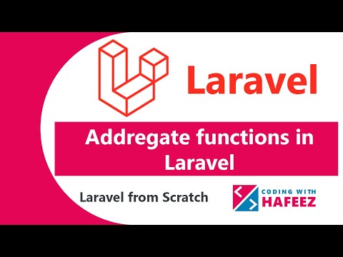 Aggregate Functions in Laravel | Sum, min, max, count, avg | Laravel tutorial for beginners