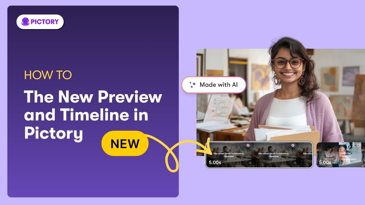 How to Use the New Preview and Timeline in Pictory | Pictory Timeline ...