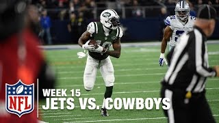 Fitzpatrick finds Kenbrell Thompkins for 43 yards to Setup Game-Winning FG | Jets vs. Cowboys | NFL