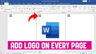 How to Insert Logo on Every Page in Word | Header Logo Tutorial