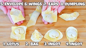 8 Cool Ways to Fold Wontons at Home