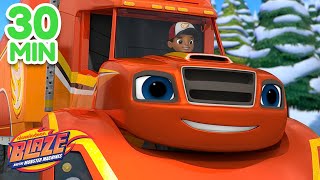 Big Rig Blaze Monster Machine Rescues! | 30 Minute Compilation | Blaze and the Monster Machines