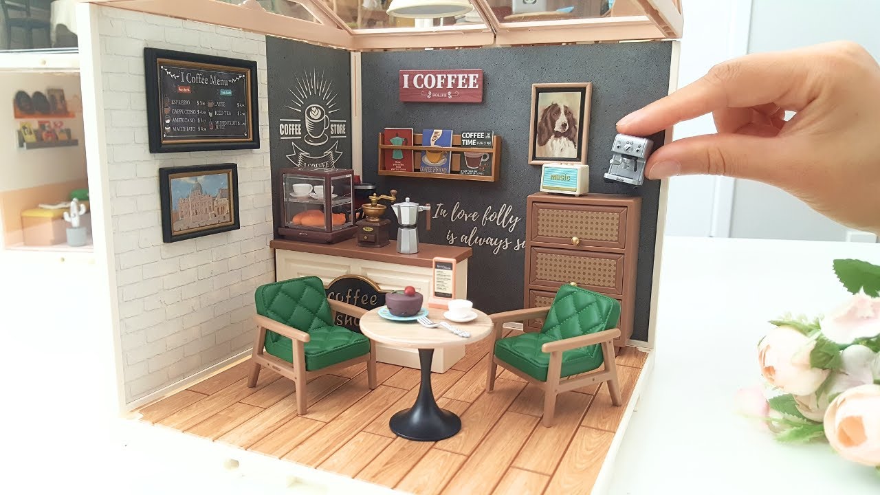 👩‍🍳Rolife Super Creator DIY Unboxing and Assembling  - Breezy Time Café - Miniature Dollhouse☕