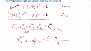 Gauss Seidel in 2D and its smoothing effect