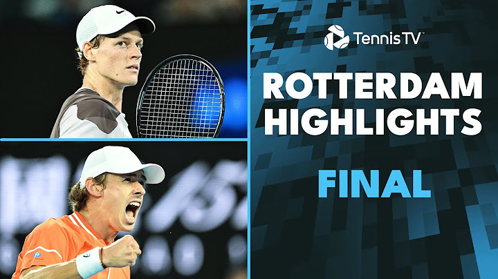 Jannik Sinner vs Alex De Minaur For The Title! 🏆 | Rotterdam 2024 Final Highlights