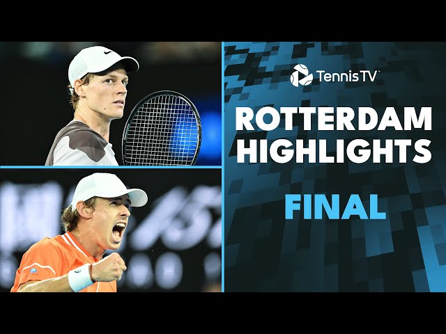 Jannik Sinner vs Alex De Minaur For The Title! 🏆 | Rotterdam 2024 Final Highlights class=