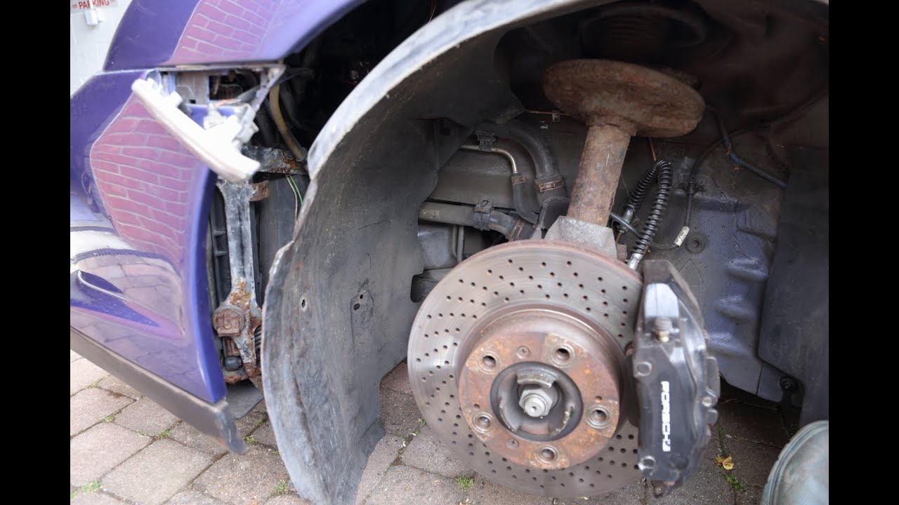 Porsche 996 911 Front shock Absorber/Strut & Drop Link-How to remove from Hub when Corroded Bolts