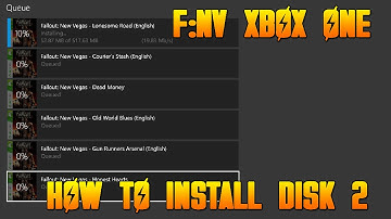 Fallout New Vegas XBOX ONE How to Install ALL DLC! (DISK 2 how to install-Backwards Compatibility)
