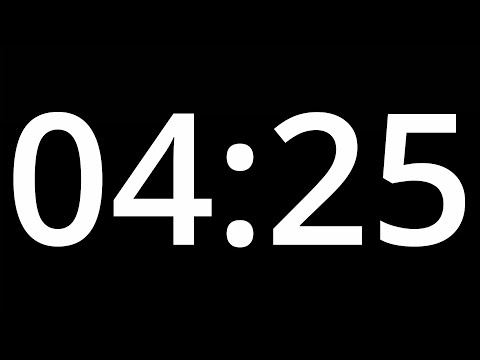 04 MINUTE 25 TIMER  with alarm -  265 second COUNTDOWN Clock Alarm