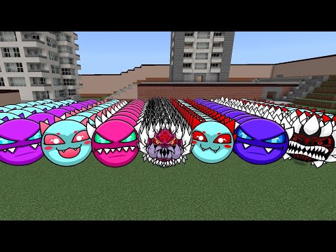 Custom Lobotomy Dash Nexbots Part 12 (Release) | Geometry Dash Difficulty Faces Mod In Minecraft