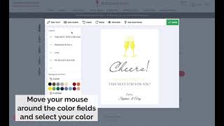 How to select a custom color.