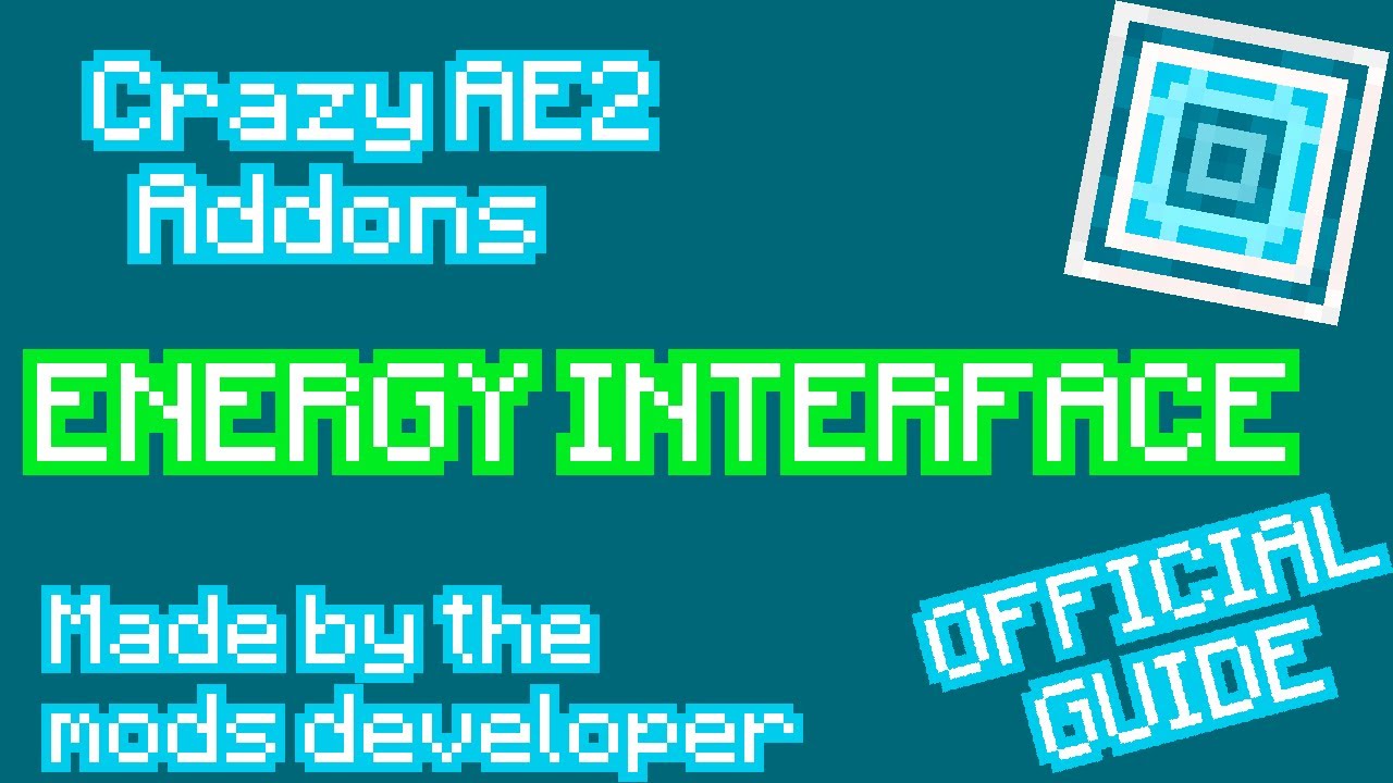 [Tutorial] Crazy AE2 Addons - Energy Interface/Exporter - YouTube