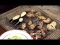 囲炉裏で楽しむ焼きふぐ料理　焼きふぐは、うまいでぇ～！　平戸・エビス亭