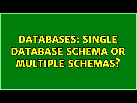 Databases: Single database