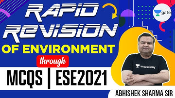 Rapid Revision of Environment Through MCQs  | ESE 2021 | By Abhishek Sir