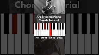 Arz kiya hai Piano Chords easy Tutorial | Anuv Jain | Coke Studio Bharat  | Easy Piano lessons