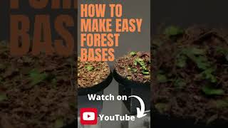 How to Make Easy Forest Bases for Wargaming