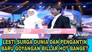 reaction lesti surga dunia dan pengantin baru wah goyangan pengantin baru hot banget ya