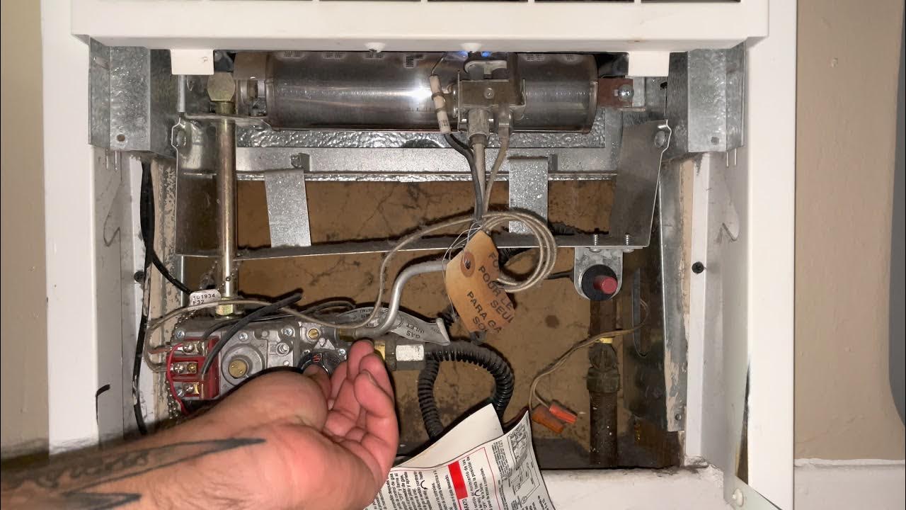 How to turn off the pilot in a wall heater/furnace. Watch other video