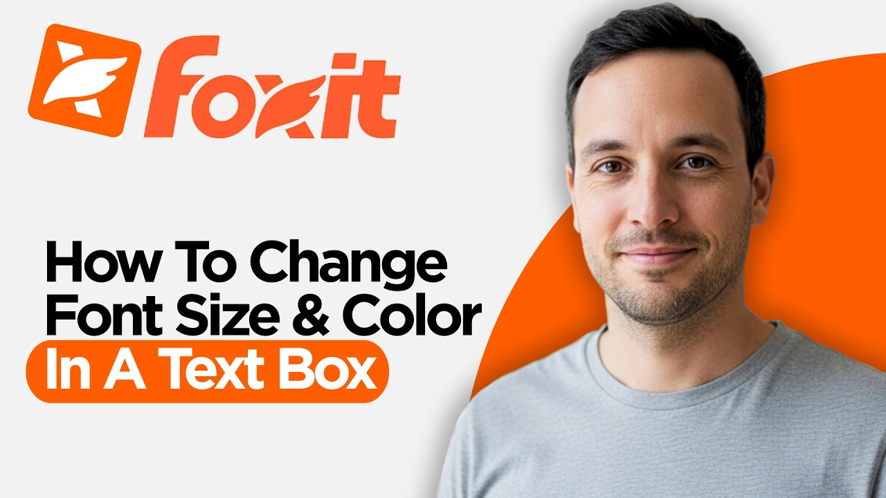 How to Change Font Size and Color in a Text Box using Foxit Phantom-PDF ...