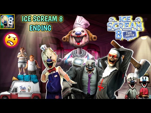 ICE SCREAM 8 FULL GAMEPLAY and ALL ENDINGS (Fangame) 🍦 