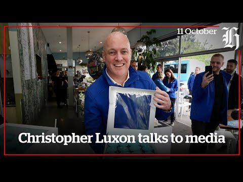 Christopher luxon talks to media | nzherald. Co. Nz