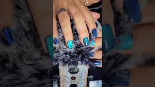 ASMR Fluffy Mic Scratching + Rain #asmr #shorts #micscratching