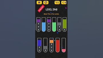 Water sort puzzle level 2140