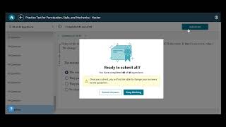 Taking a Diagnostic Practice Test in Achieve