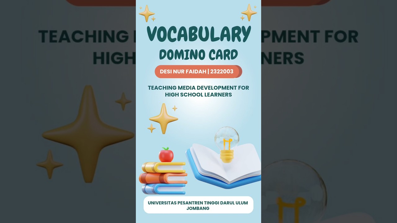 VOCABULARY DOMINO CARD-TEACHING MEDIA DEVELOPMENT FOR HIGH SCHOOL LEARNERS