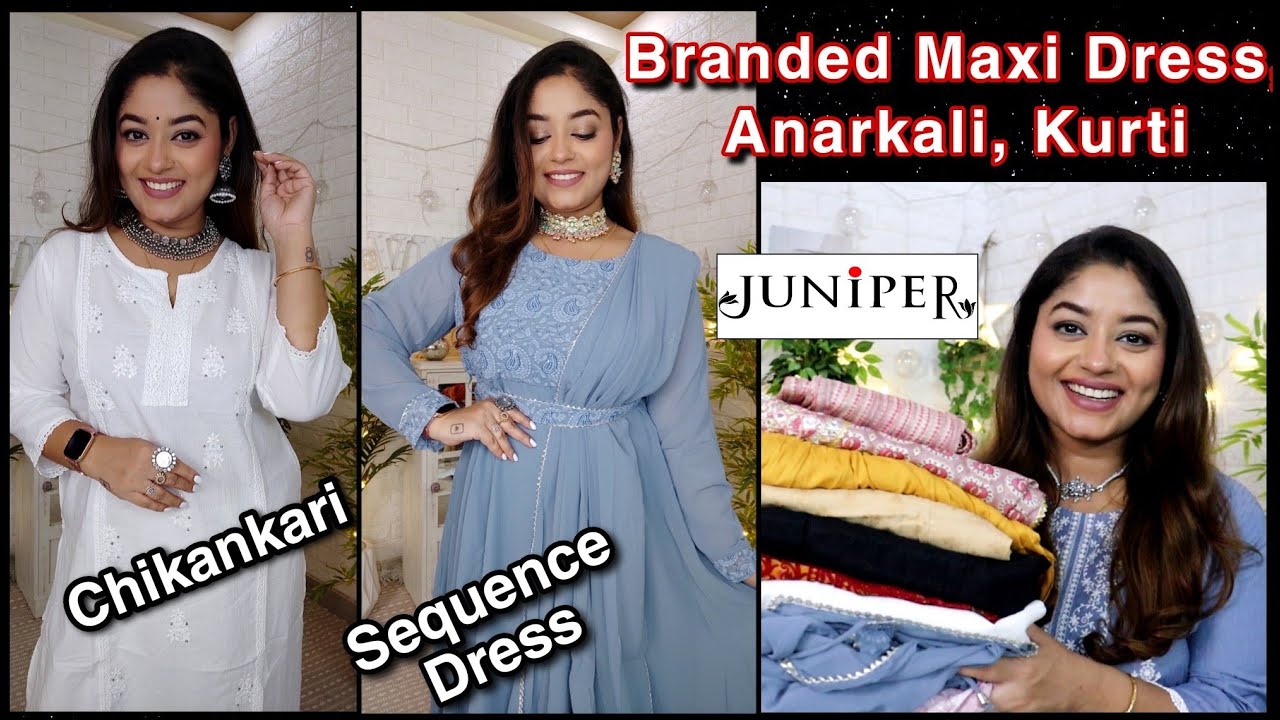 Juniper, Chikankari kurti, Vaishali Mitra Ka Fashion Dose, kurti Haul, anar...