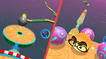 Sky Rolling Ball 3D - All Levels 124-125, SpeedRun Gameplay, Android IOS, Amaizing Ball Game