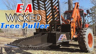 KILLER Attachment RIPPING out Trees Roots and All! EA Skid Loader Tree Puller on Tractor by Arrow JM Farm & Outdoors  3,509 views 4 months ago 19 minutes