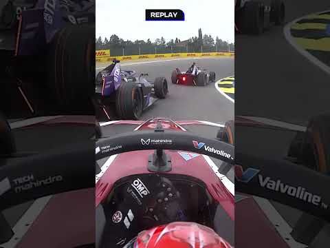 Nyck de Vries loses his front wing… first lap chaos 🫣 #cupraravalmadrideprix #formulae #motorsport