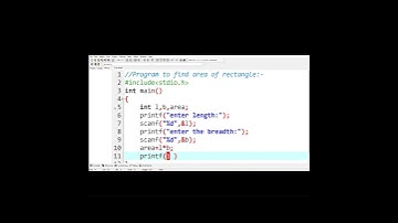 Program untuk mencari Luas Persegi Panjang dalam Bahasa Pemrograman C