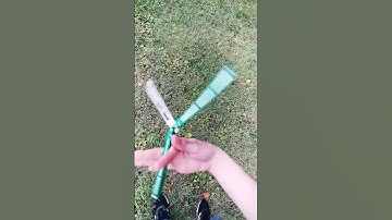 rev middle roll to rev thumb roll (slow motion) (balisong/butterfly knife tricks)