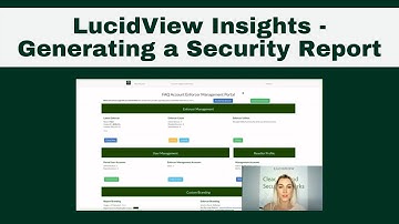 LucidView Insights - Generating a Security Report