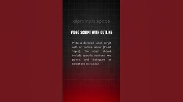 How to Write a Full Video Script with Outline | AI Prompt for Creators