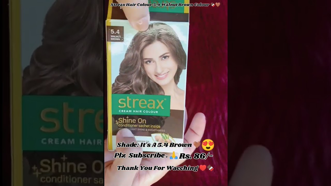 Let's transformation You Hair🍫 #streax #haircolour walnut brown 🤎#transformation #haircolour #shorts
