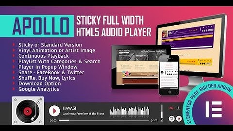 Apollo - Audio Player - Elementor Widget Addon: Installation
