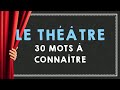 Le vocabulaire du thtre  30 mots a connatre