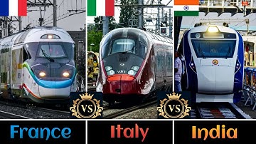 INDIAN RAILWAYS Vs FRENCH RAILWAYS Vs ITALIAN RAILWAYS Comparison in 2024 || Triple Comparison