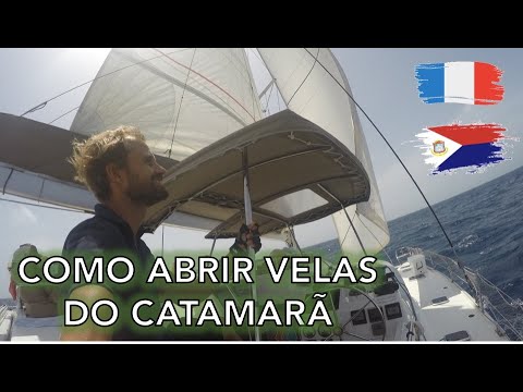⁣Como abrir as velas do Catamarã Fountaine Pajot Saba 50. Como abrir as velas do veleiro?